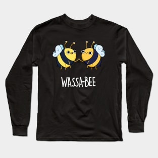 Wassabee Cute Wasabi Bee Pun Long Sleeve T-Shirt